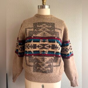 Pendleton. Shetland Wool Sweater. Made in USA. Vintage!